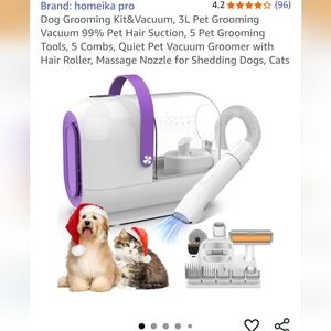 Homeika Pet Grooming Vacuum Kit